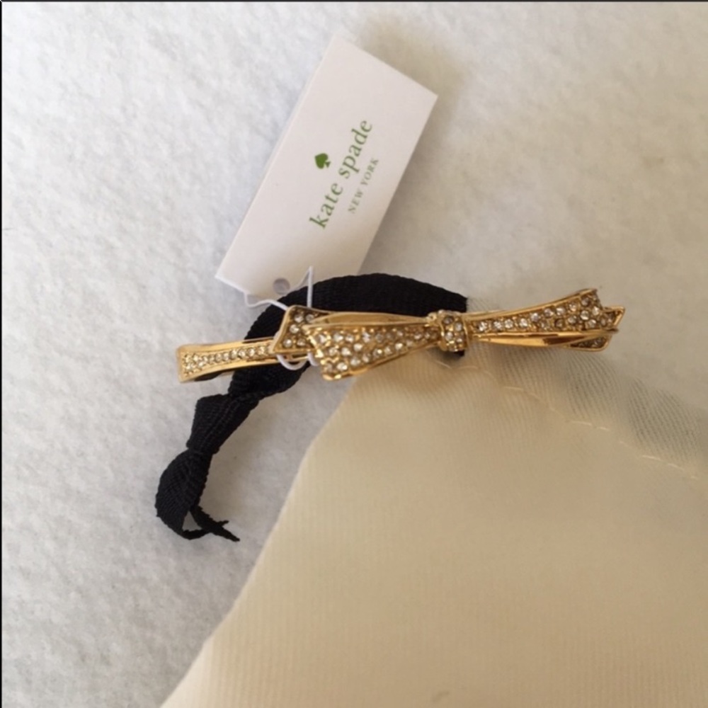 KATE SPADE PAVE GOLDTONE LOVE NOTE BRACELET NWT - Picture 7 of 8